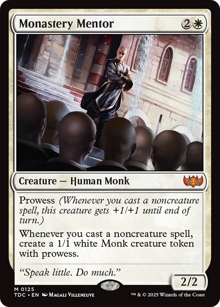 Monastery Mentor [Tarkir: Dragonstorm Commander] | Good Games Cannington