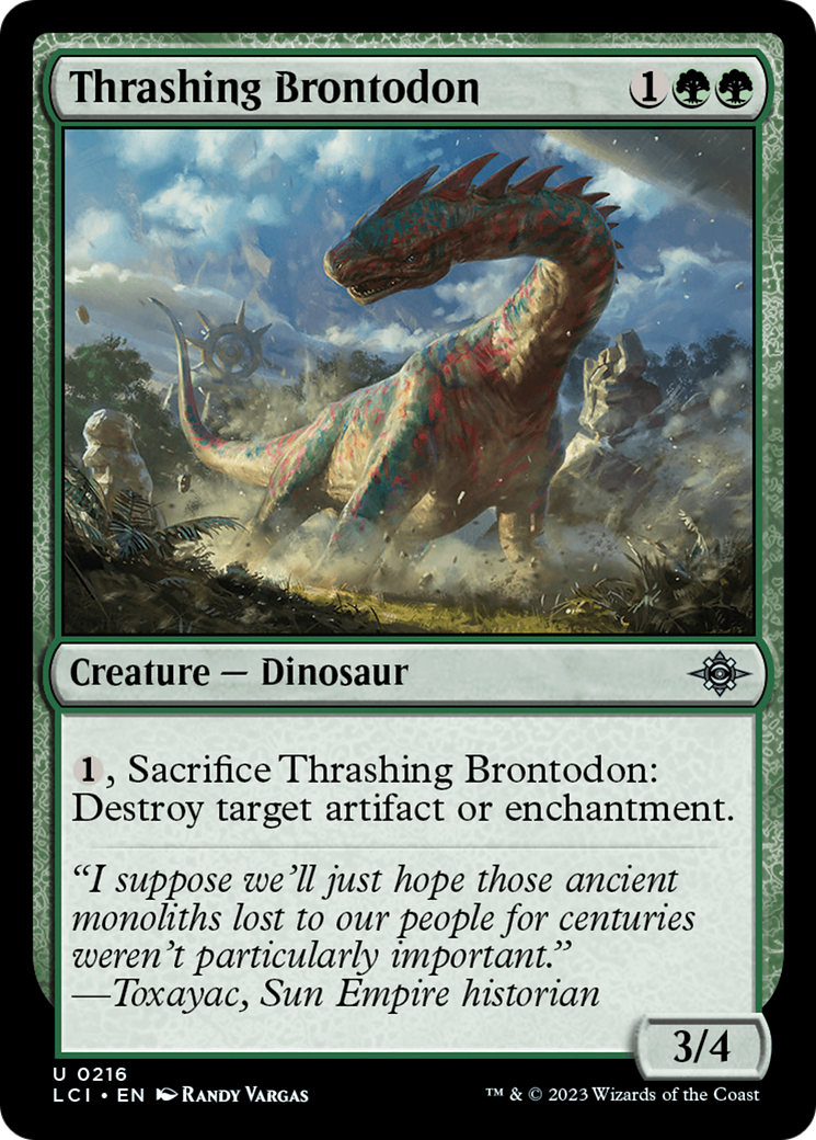 Thrashing Brontodon [The Lost Caverns of Ixalan] | Good Games Cannington