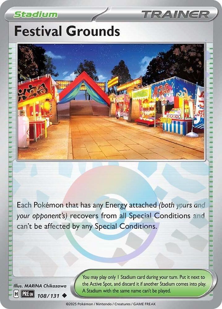 Festival Grounds (108/131) (Poke Ball Pattern) [Scarlet & Violet: Prismatic Evolutions] | Good Games Cannington