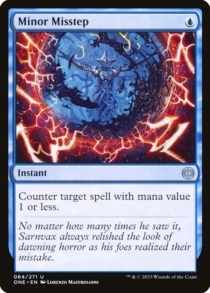 Minor Misstep 64/271 (Phyrexia: All Will Be One)  | Good Games Cannington
