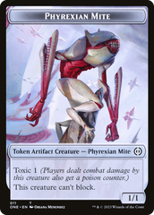 Phyrexian Mite (011) // Samurai Double-Sided Token [Phyrexia: All Will Be One Tokens] | Good Games Cannington