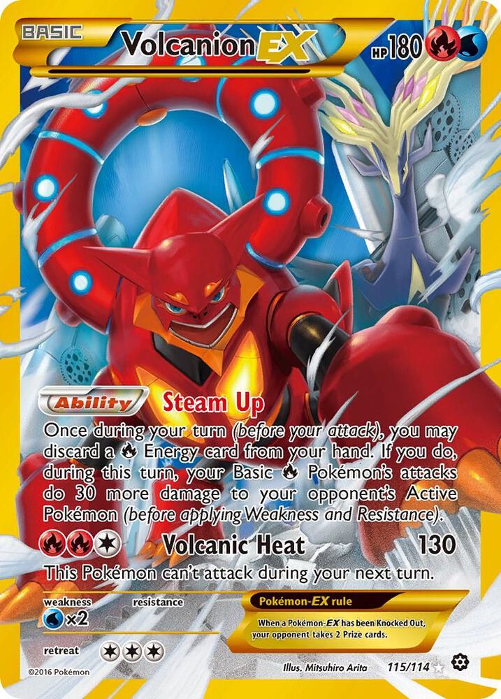 Volcanion EX Secret 115/114 (XY - Steam Siege)  - Holofoil | Good Games Cannington