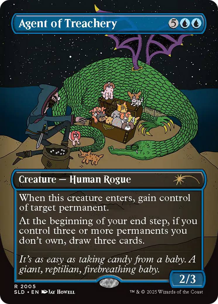 Agent of Treachery (Rainbow Foil) [Secret Lair Drop Series] | Good Games Cannington