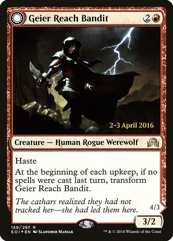 Geier Reach Bandit // Vildin-Pack Alpha [Shadows over Innistrad Prerelease Promos] | Good Games Cannington