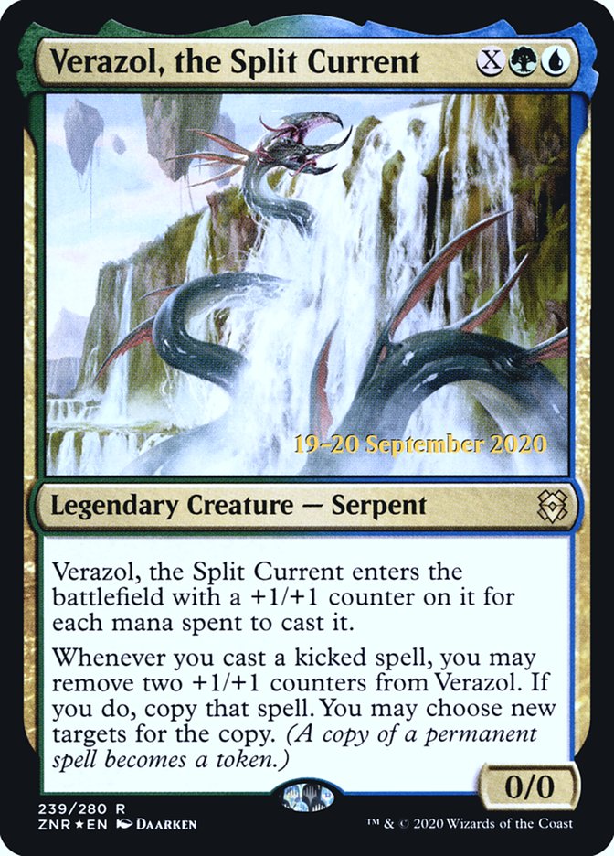 Verazol, the Split Current [Zendikar Rising Prerelease Promos] | Good Games Cannington