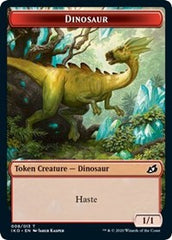 Dinosaur // Human Soldier (005) Double-Sided Token [Ikoria: Lair of Behemoths Tokens] | Good Games Cannington