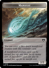 Manifest // Phyrexian Germ Double-Sided Token [Commander Masters Tokens] | Good Games Cannington