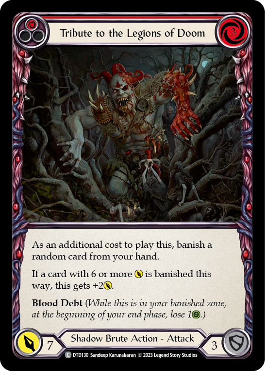 Tribute to the Legions of Doom (Red) [DTD130] (Dusk Till Dawn) | Good Games Cannington