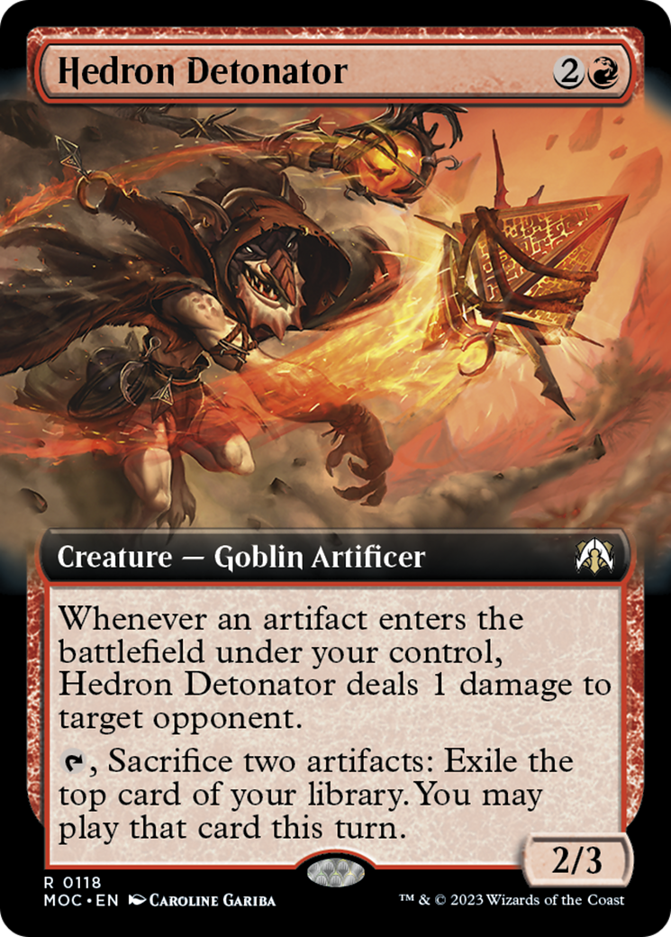 Hedron Detonator (Extended Art) [March of the Machine Commander] | Good Games Cannington