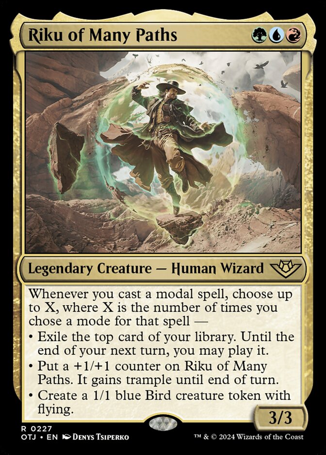 Riku of Many Paths 227 (Outlaws of Thunder Junction)  - Foil | Good Games Cannington