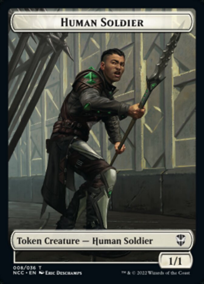 Eldrazi // Human Soldier Double-Sided Token [Streets of New Capenna Commander Tokens] | Good Games Cannington
