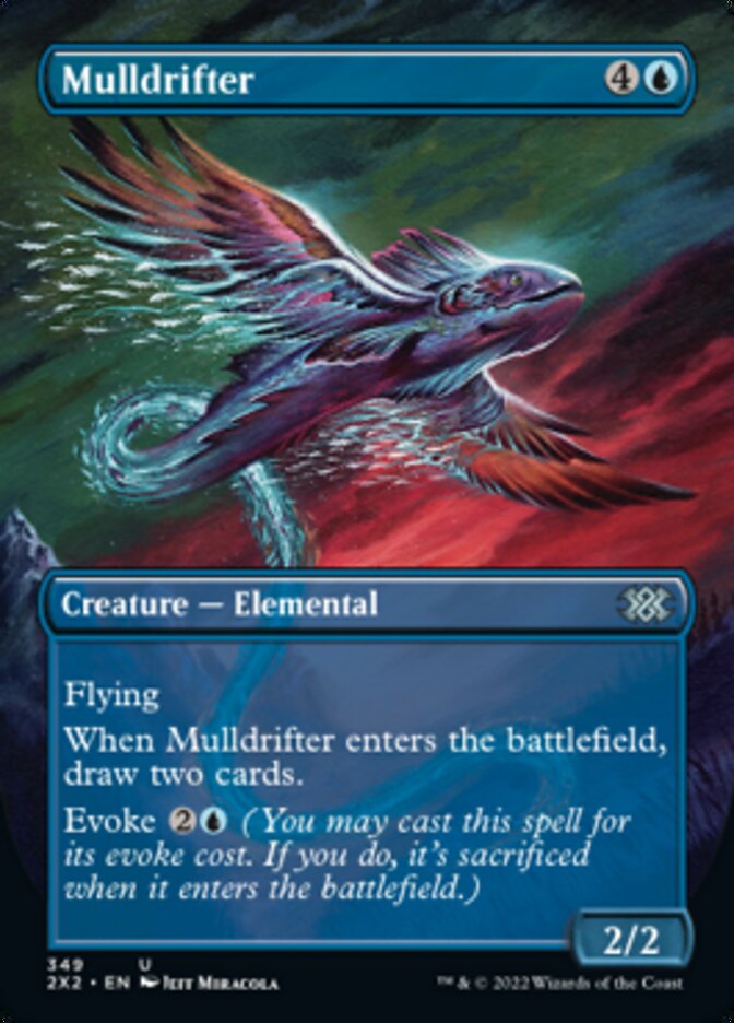 Mulldrifter (Borderless Alternate Art) [Double Masters 2022] | Good Games Cannington