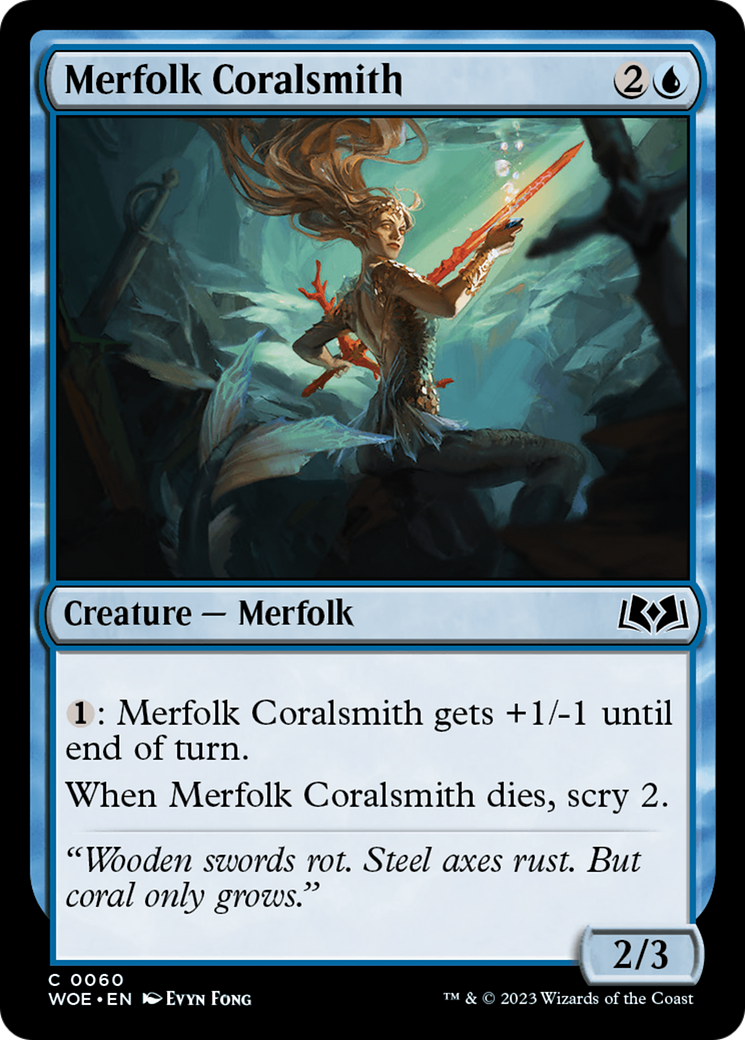 Merfolk Coralsmith [Wilds of Eldraine] | Good Games Cannington