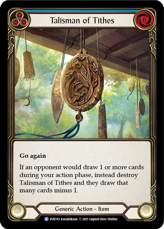Talisman of Tithes [EVR192] (Everfest)  1st Edition Normal | Good Games Cannington
