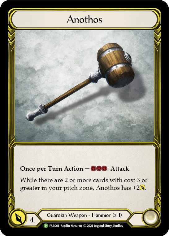 Anothos (Golden) [FAB061] (Promo)  Cold Foil | Good Games Cannington