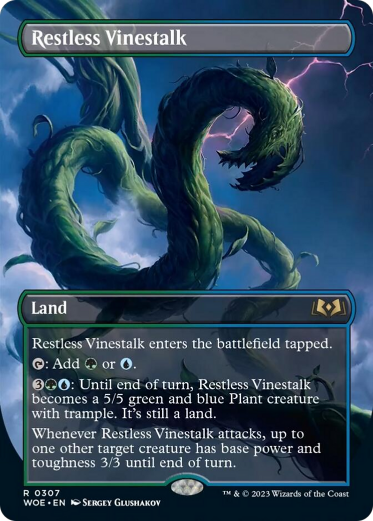 Restless Vinestalk (Borderless) [Wilds of Eldraine] | Good Games Cannington