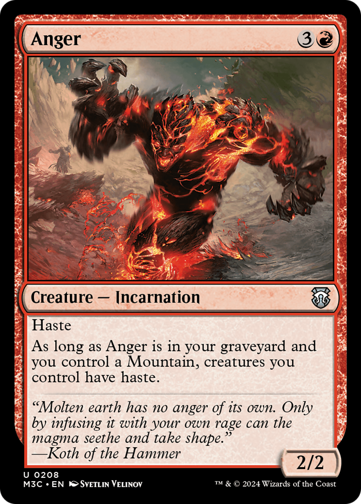 Anger [Modern Horizons 3 Commander] | Good Games Cannington