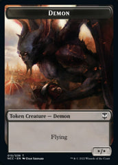 Demon // Copy Double-Sided Token [Streets of New Capenna Commander Tokens] | Good Games Cannington