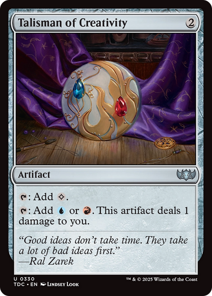 Talisman of Creativity [Tarkir: Dragonstorm Commander] | Good Games Cannington