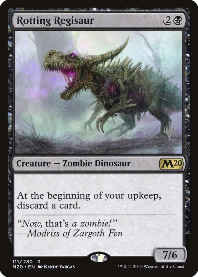 Rotting Regisaur (Promo Pack) [Core Set 2020 Promos] | Good Games Cannington