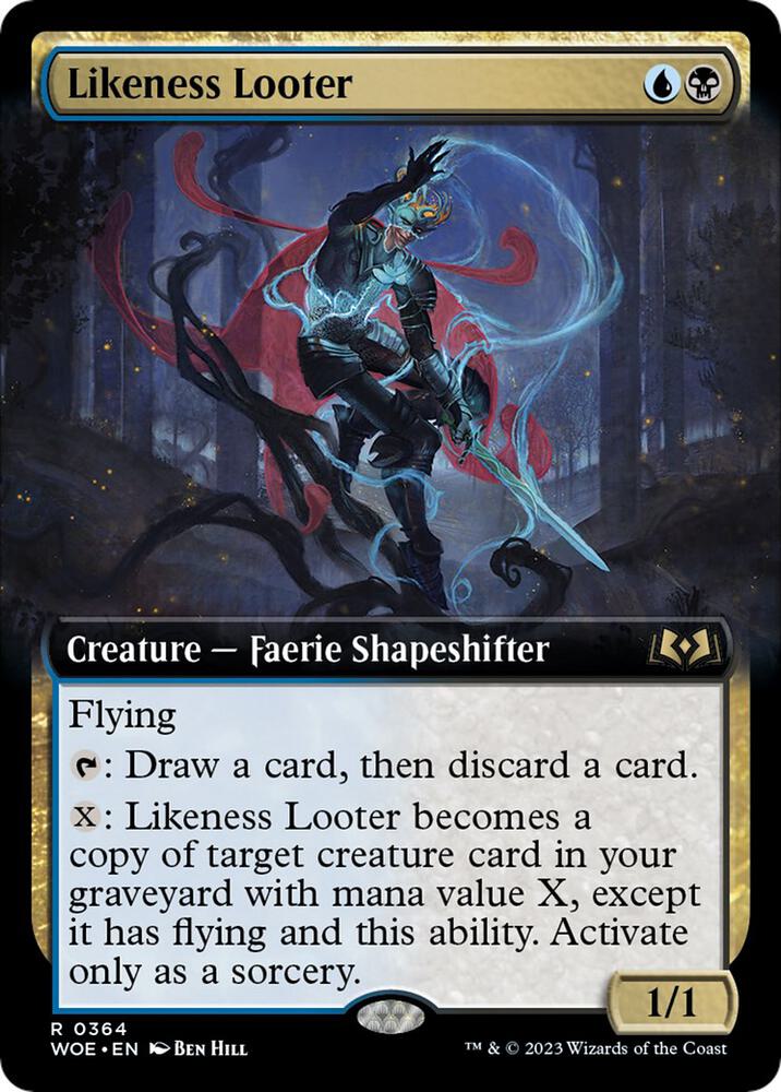 Likeness Looter 364/276 (Wilds of Eldraine)  - Extended Art | Good Games Cannington