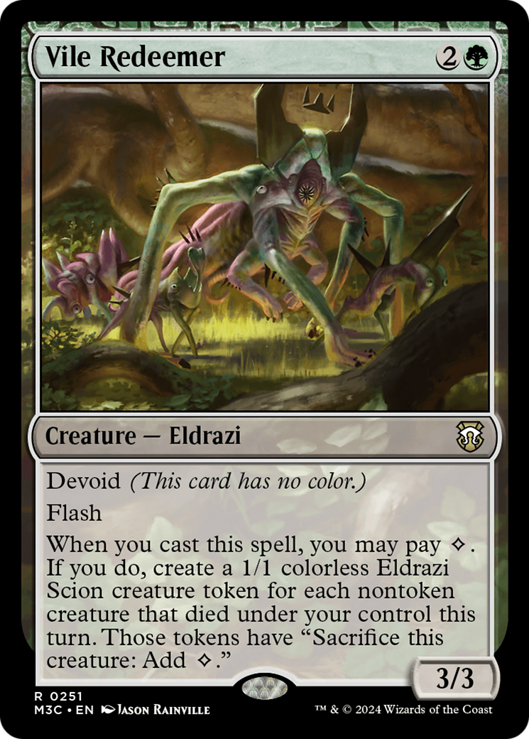 Vile Redeemer (Ripple Foil) [Modern Horizons 3 Commander] | Good Games Cannington