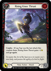 Rising Knee Thrust (Red) [U-WTR104] (Welcome to Rathe Unlimited)  Unlimited Rainbow Foil | Good Games Cannington