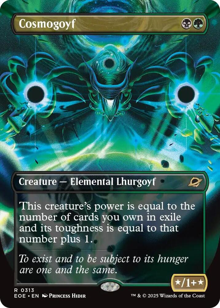 Cosmogoyf Borderless 313 (Edge of Eternities)  - Foil | Good Games Cannington