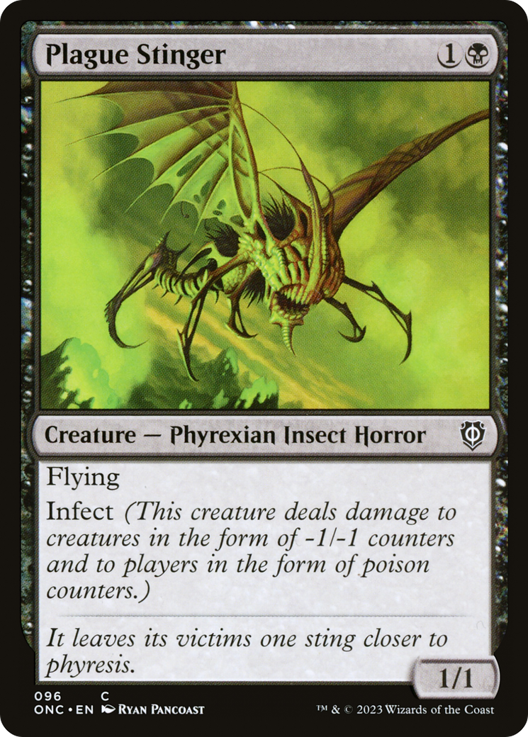 Plague Stinger [Phyrexia: All Will Be One Commander] | Good Games Cannington