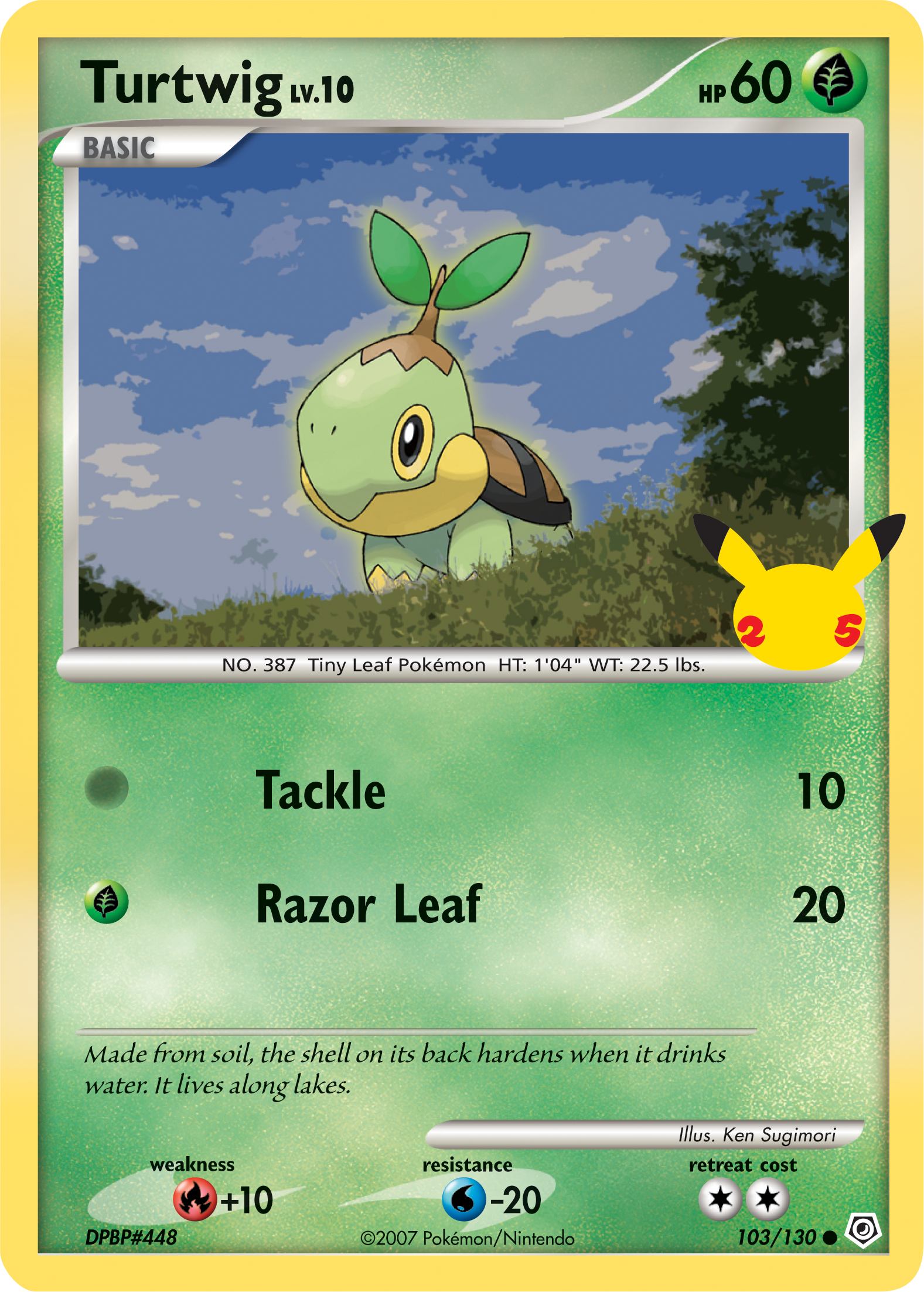 Turtwig (103/130) (Jumbo Card) [First Partner Pack] | Good Games Cannington