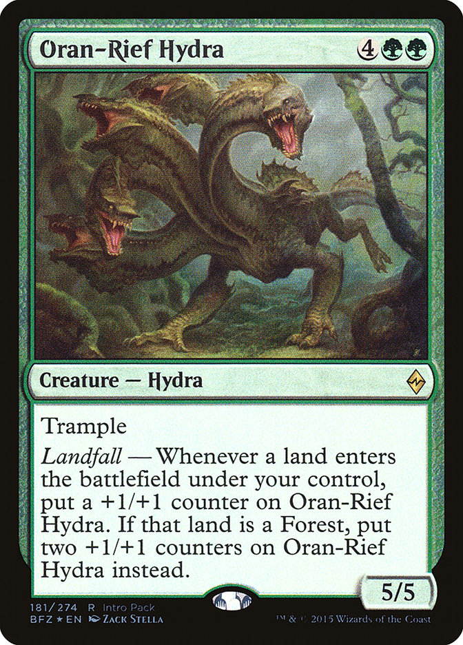 Oran-Rief Hydra (Intro Pack) [Battle for Zendikar Promos] | Good Games Cannington
