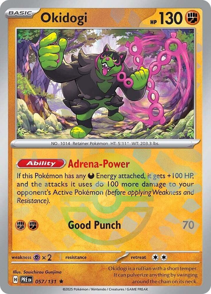 Okidogi (057/131) (Poke Ball Pattern) [Scarlet & Violet: Prismatic Evolutions] | Good Games Cannington