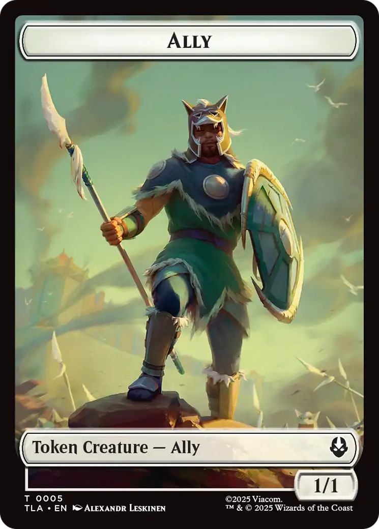 Ally (0005) // Soldier (0002) Double-Sided Token [Avatar: The Last Airbender Tokens] | Good Games Cannington