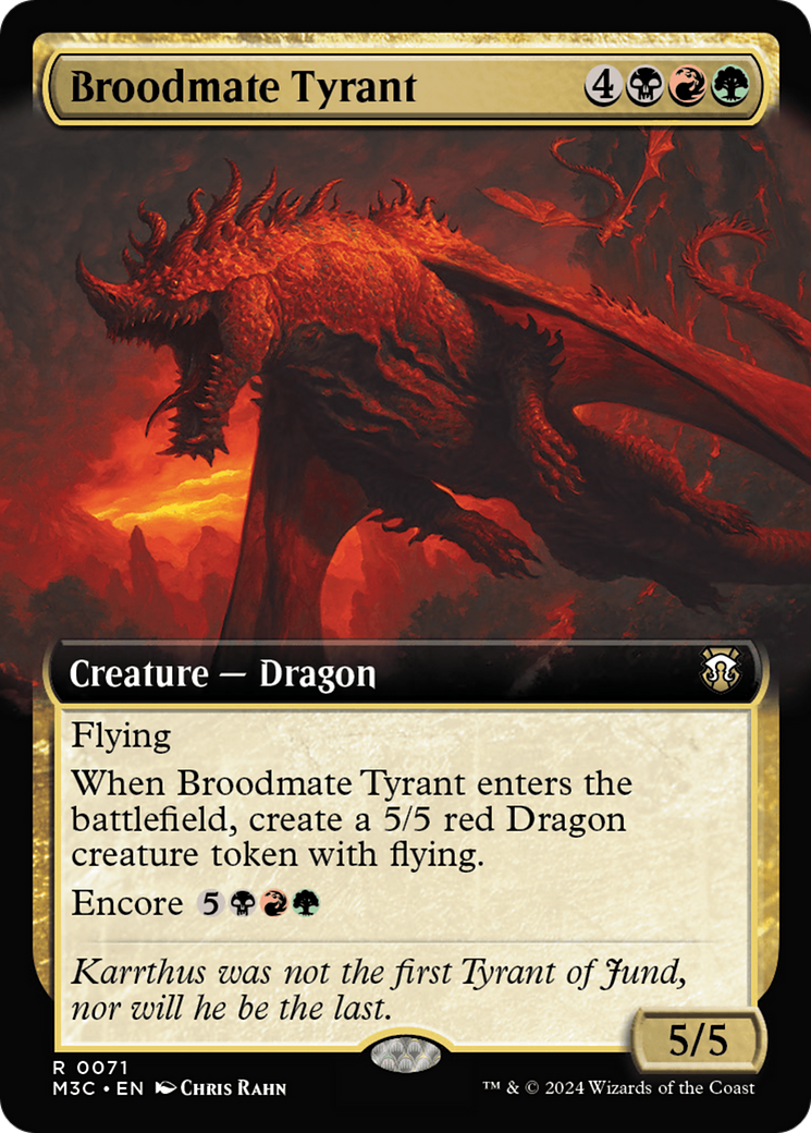 Broodmate Tyrant (Extended Art) [Modern Horizons 3 Commander] | Good Games Cannington