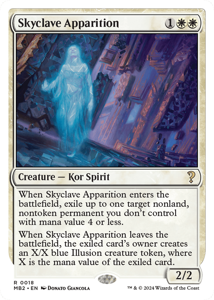 Skyclave Apparition (White Border) [Mystery Booster 2] | Good Games Cannington