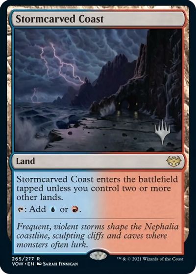 Stormcarved Coast (Promo Pack) [Innistrad: Crimson Vow Promos] | Good Games Cannington