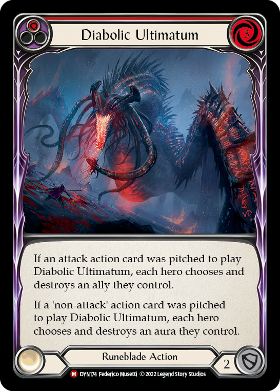 Diabolic Ultimatum [DYN174] (Dynasty)  Rainbow Foil | Good Games Cannington