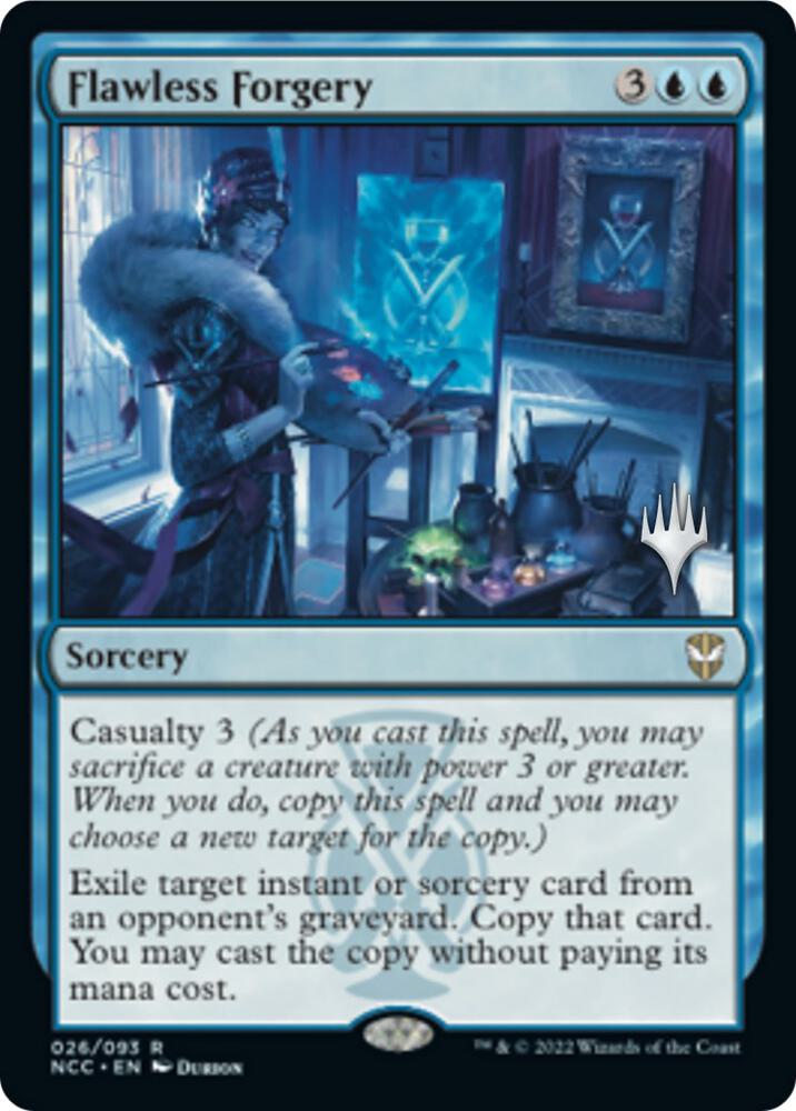 Flawless Forgery 26 (Promo Pack: Streets of New Capenna)  - Foil | Good Games Cannington