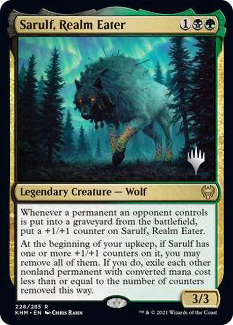 Sarulf, Realm Eater (Promo Pack) [Kaldheim Promos] | Good Games Cannington