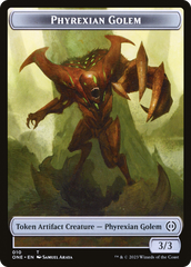 Phyrexian Mite Token (012) // Phyrexian Golem Double-Sided Token [Phyrexia: All Will Be One Tokens] | Good Games Cannington