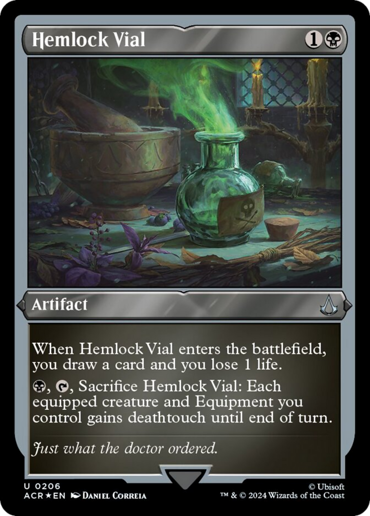 Hemlock Vial (Foil Etched) [Assassin's Creed] | Good Games Cannington