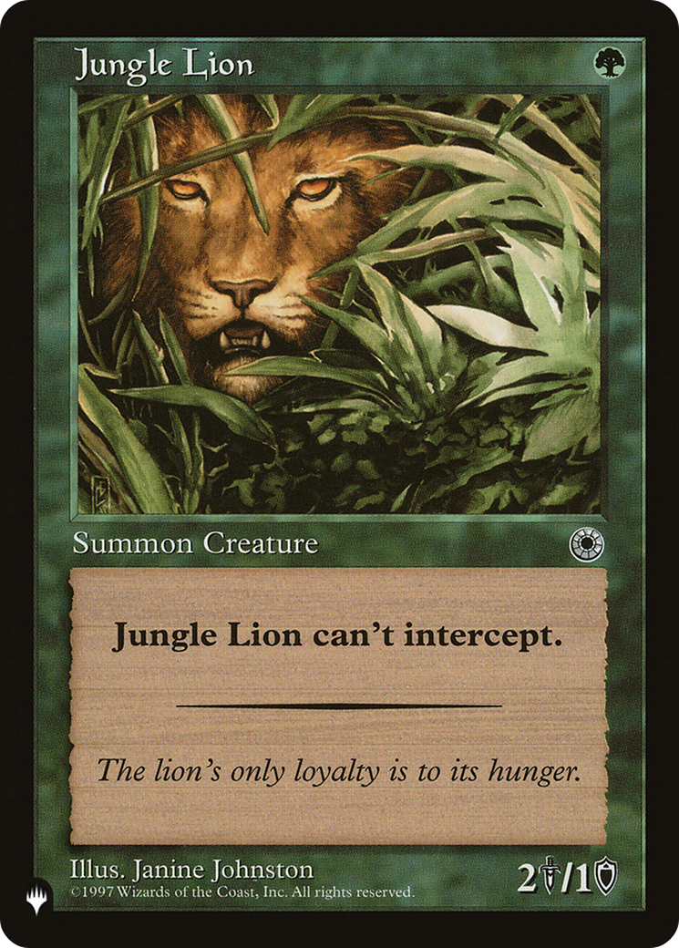 Jungle Lion [The List] | Good Games Cannington