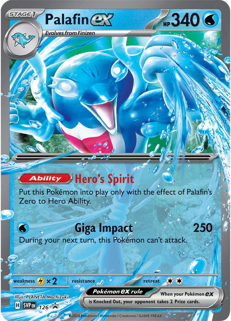 Palafin ex (126) (Jumbo Card) [Scarlet & Violet: Black Star Promos] | Good Games Cannington