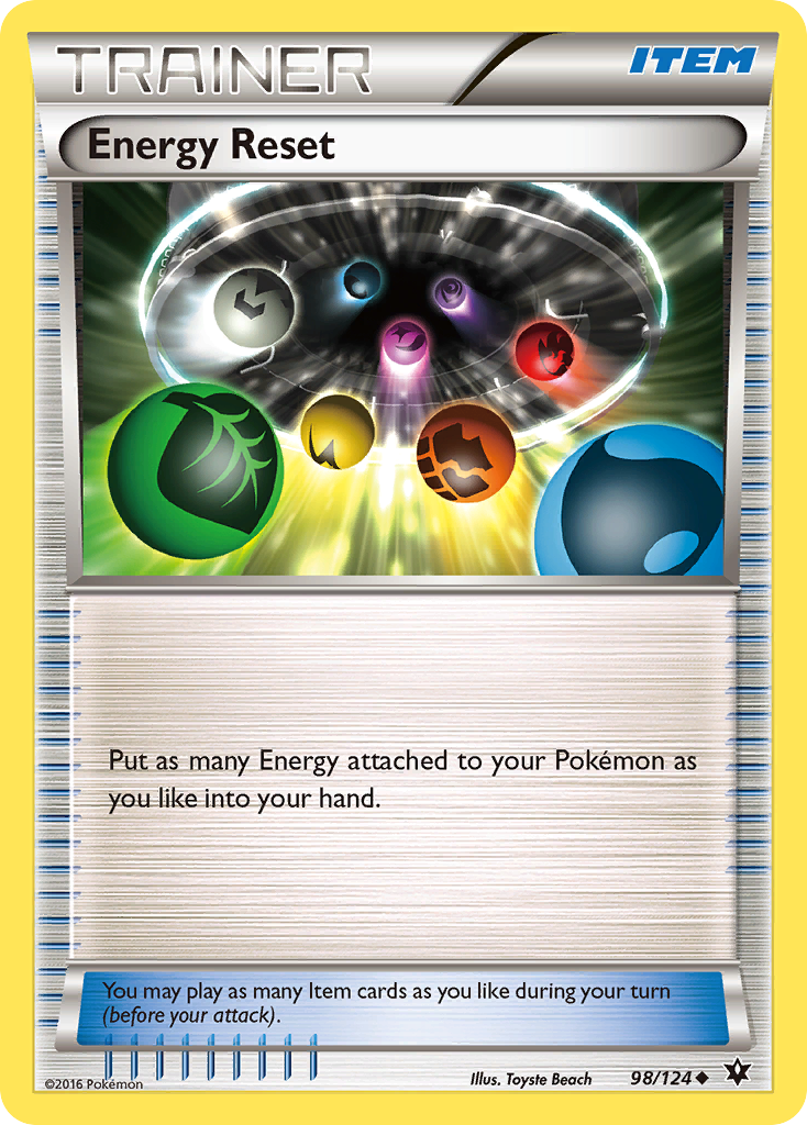 Energy Reset (98/124) [XY: Fates Collide] | Good Games Cannington