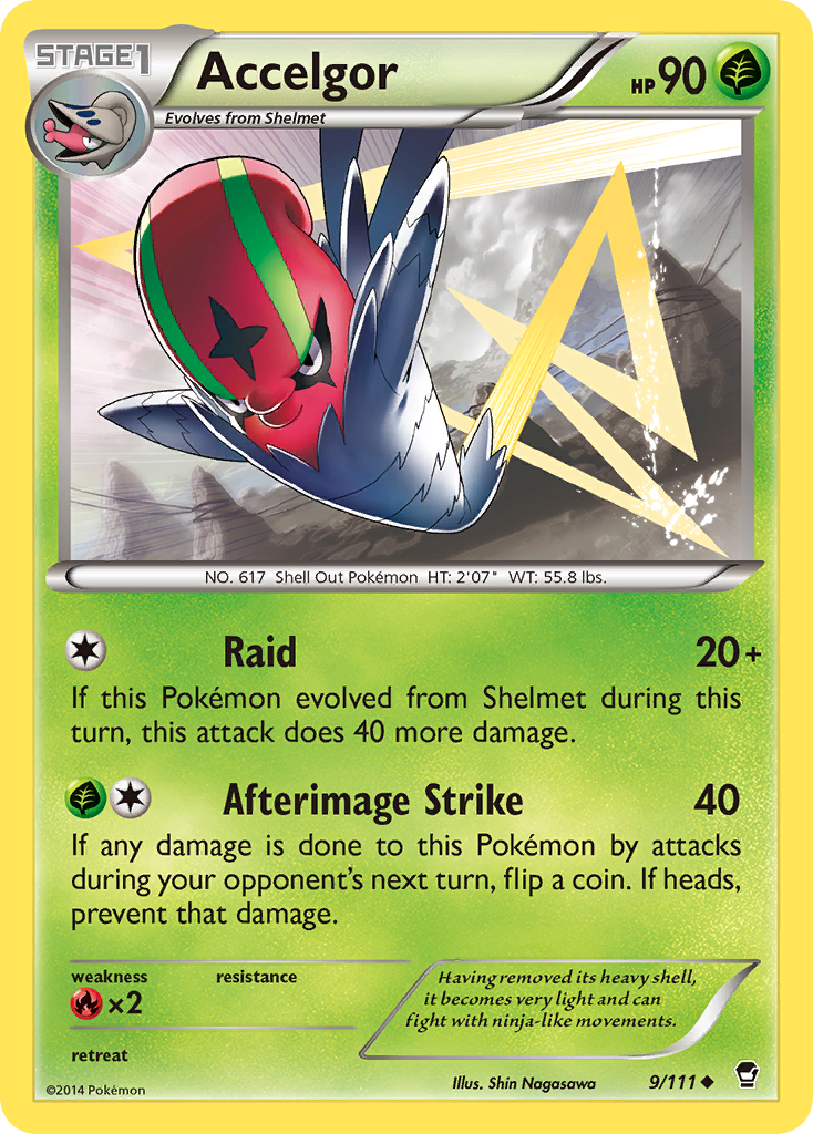 Accelgor (9/111) [XY: Furious Fists] | Good Games Cannington