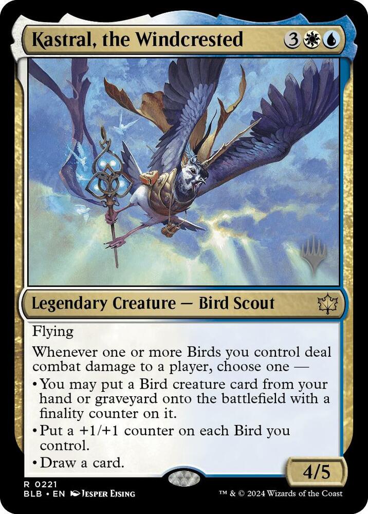 Kastral the Windcrested 221 (Promo Pack: Bloomburrow)  - Foil | Good Games Cannington