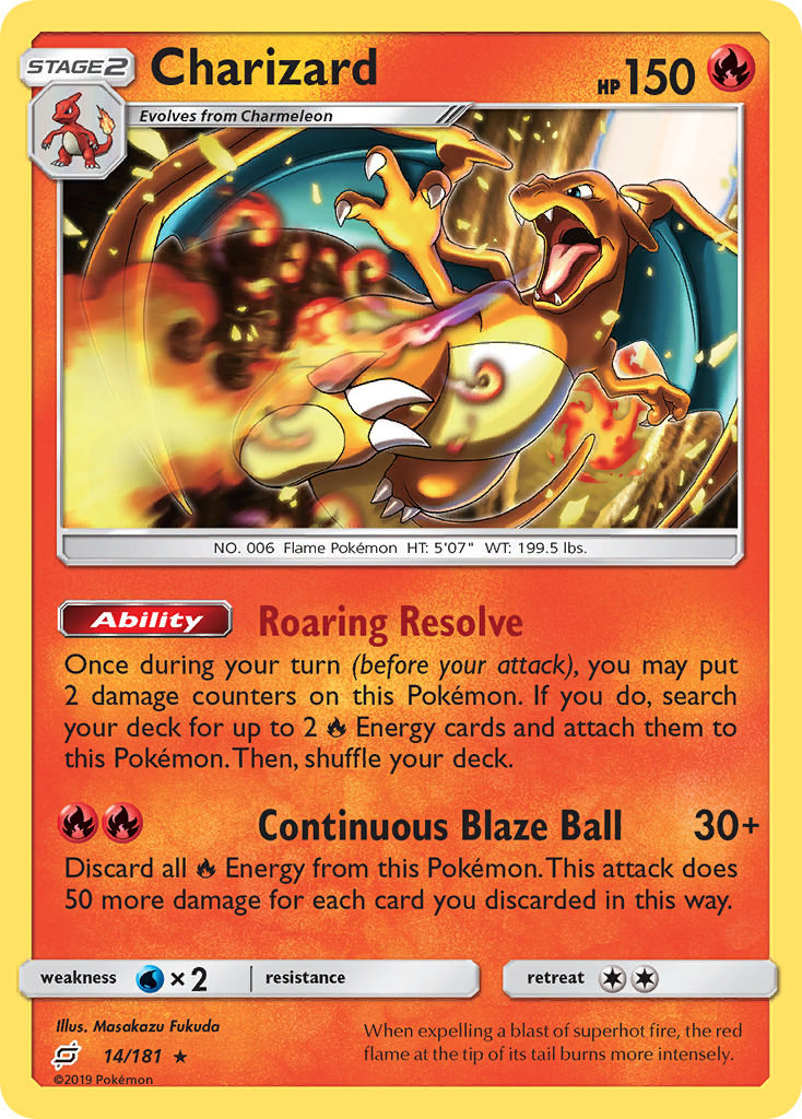 Charizard (14/181) [Sun & Moon: Team Up] | Good Games Cannington