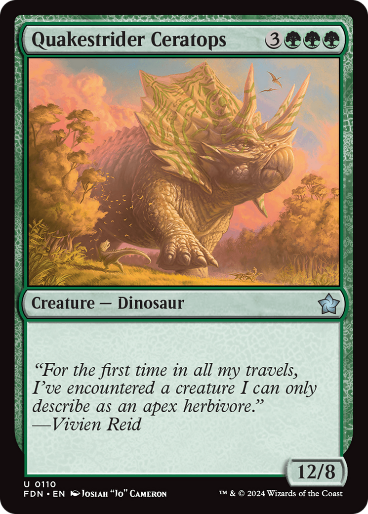 Quakestrider Ceratops [Foundations] | Good Games Cannington