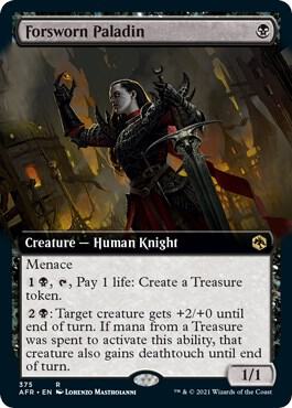 Forsworn Paladin Extended Art 375 (Adventures in the Forgotten Realms)  - Foil | Good Games Cannington