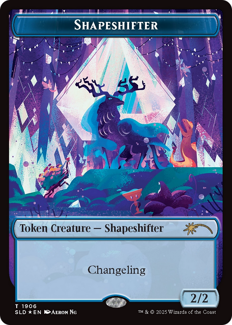 Shapeshifter Token (1906) (Double Rainbow Foil) [Secret Lair Drop Series] | Good Games Cannington